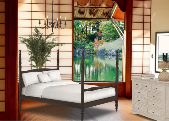 serene bedroom  Design Rendering