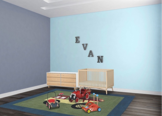 Evan’s room  Design Rendering