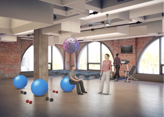 THE ONE AND ONLY GYM Design Rendering