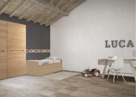 Luca's room Design Rendering