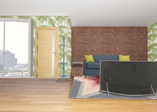 The living room of a teenage girl  Design Rendering