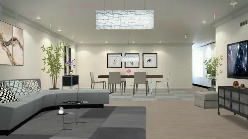  integrada com sala de tv. 