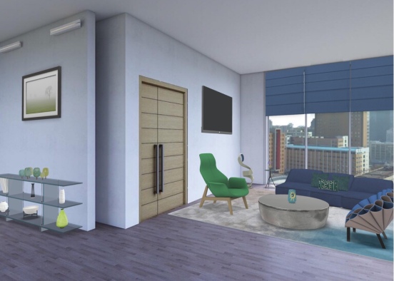 Two Color Room Design Rendering
