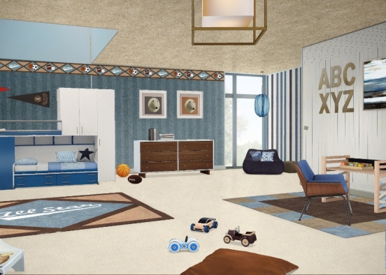 Lil boy's room Design Rendering