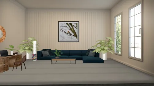 Living room office