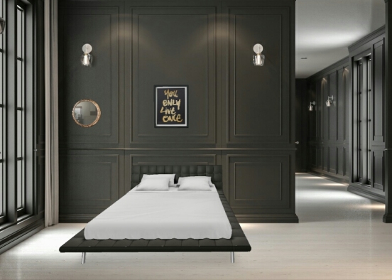 Robuust bedroom Design Rendering