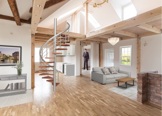 loft apartment  Design Rendering