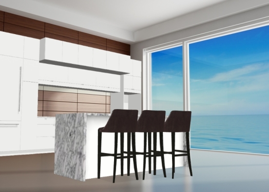 I'll have a white kitchen without you... Design Rendering