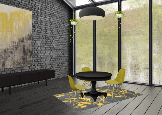Bumblebee Living Room Design Rendering