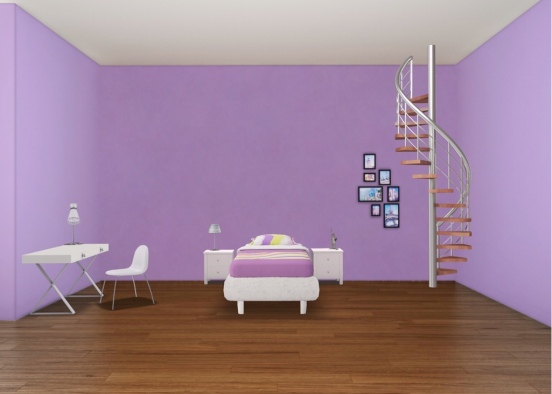 Girls Bedroom #1 Design Rendering