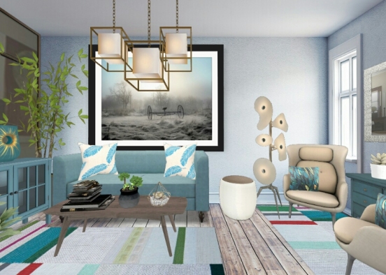 Living room 💐💐💐 Design Rendering