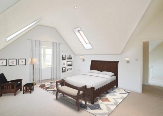 simple bedroom ilham Design Rendering