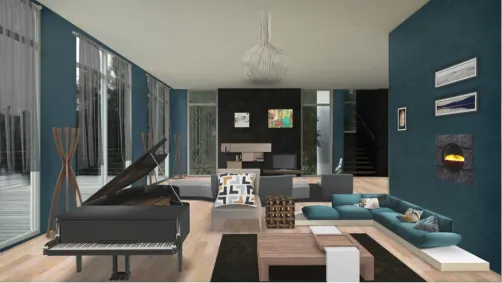Salon contemporain 