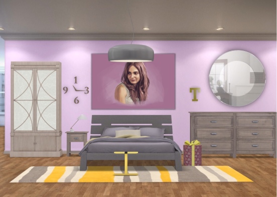 Tessas room Design Rendering