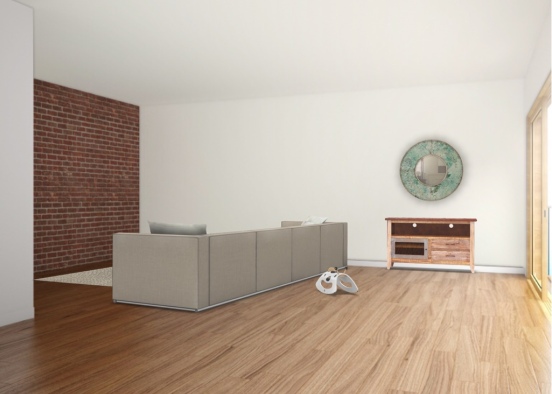 Unfinished living room Design Rendering