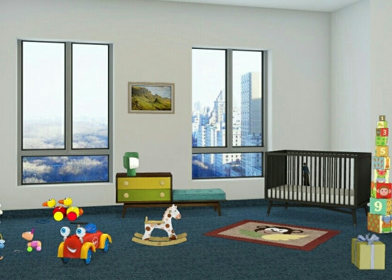 Baby room (chambre de bébé ) Design Rendering