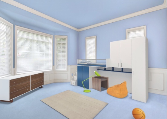 Boy child bedroom Design Rendering