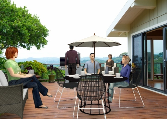 family cook out Design Rendering
