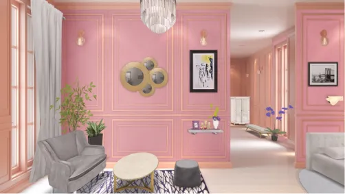 pink bed room