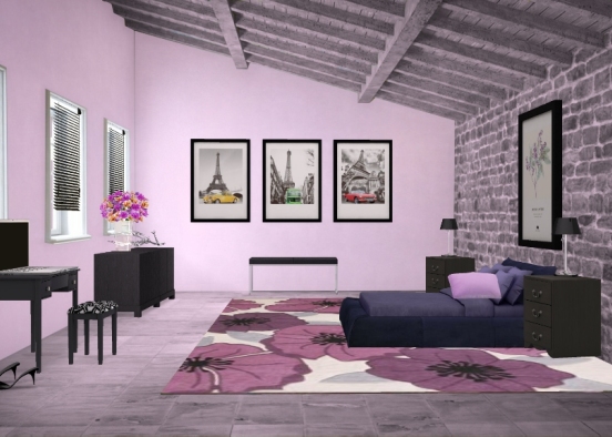 The bedroom formerly known as Prince Design Rendering