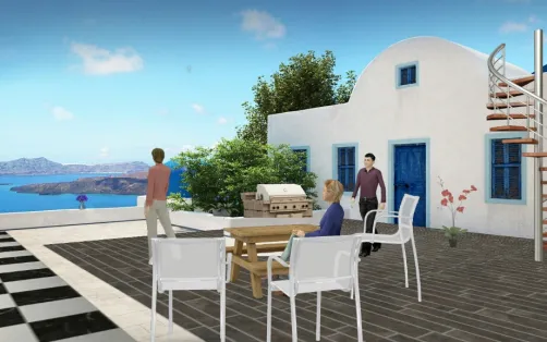  Mediterranean condo rooftop place