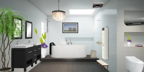 Baño de lujo. 