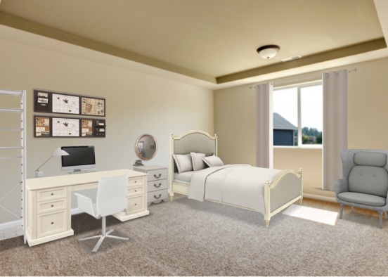 Cute Bedroom Design Rendering