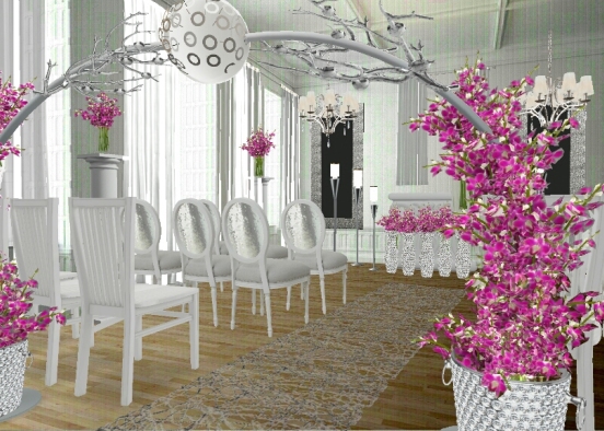 Wedding room Design Rendering