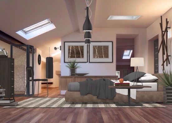 Masculine Bedroom ✨ Design Rendering
