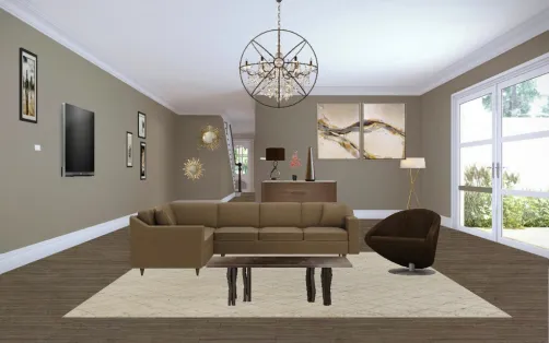 Salon marron