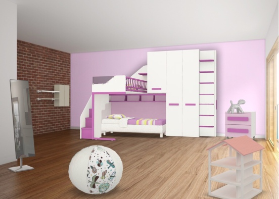 Kid bedroom Design Rendering