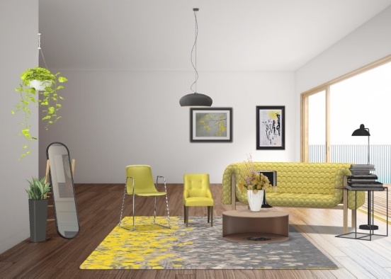 plant living room  Design Rendering