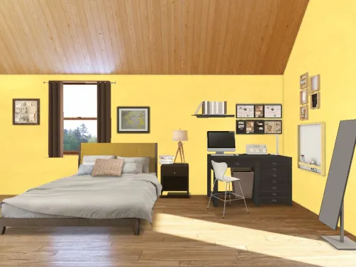 bed room yellow 💛