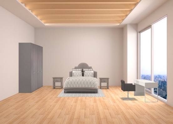 Penthouse bedroom Design Rendering
