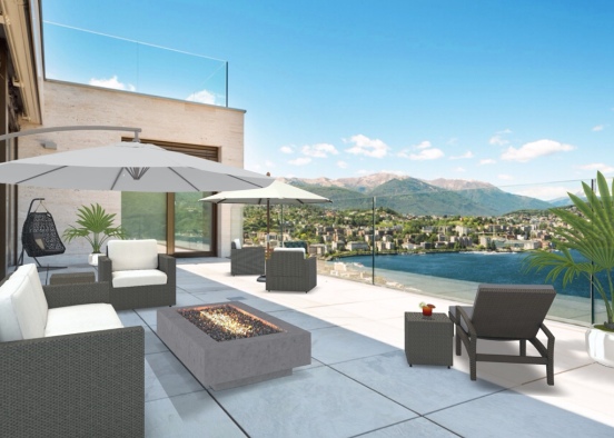 Patio With a View Design Rendering