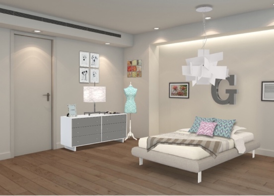 Giovanna’s room.  Design Rendering