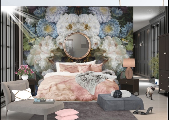 Floral bed space. Design Rendering