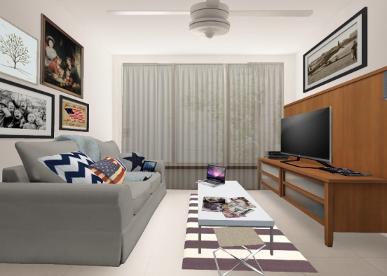 Single parent living room #1 Design Rendering