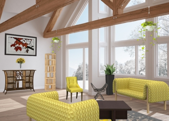 Living room Concept  Design Rendering