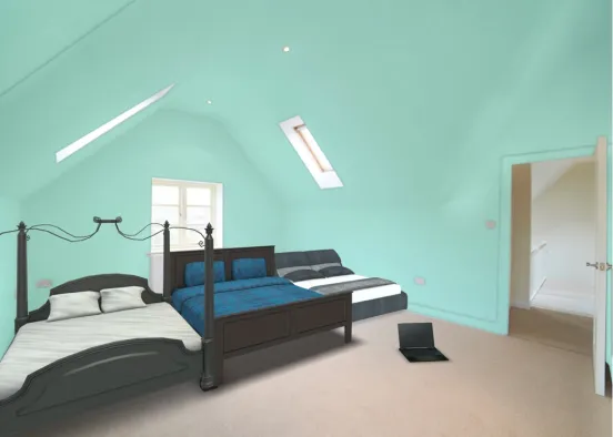 cool bedroom Design Rendering