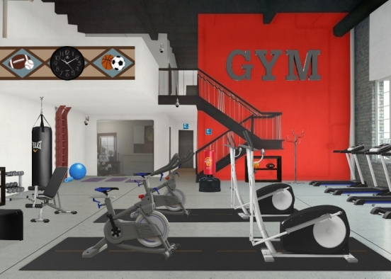 Gym Design Rendering