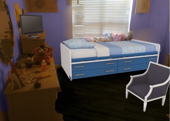 Little girl’s dream room Design Rendering
