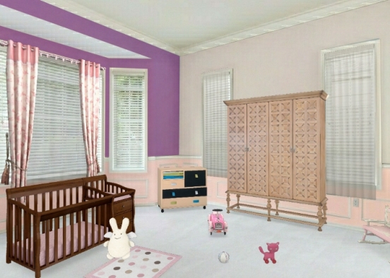 Chambre bébé Design Rendering