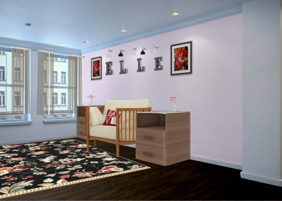 Elle's room  Design Rendering