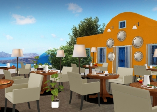 Restaurant by the bay Design Rendering