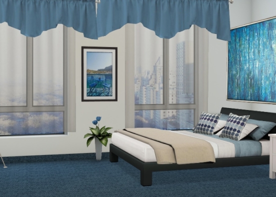 Atmosfera rilassante per una camera da letto confortevole ❤ Design Rendering