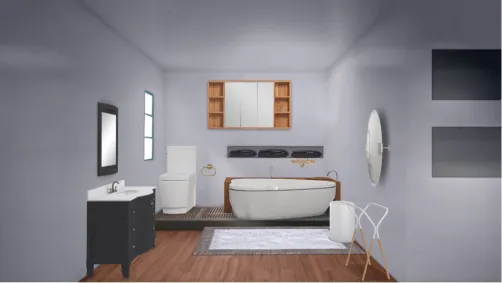 Gray Bathroom🚽