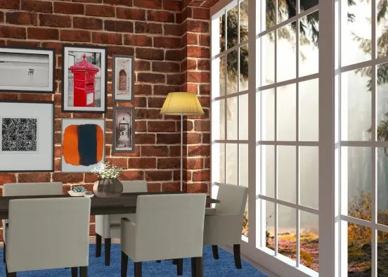 Dining by the Window Design Rendering
