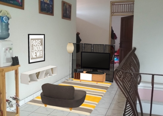 Applying the second floor alley as a living room Design Rendering