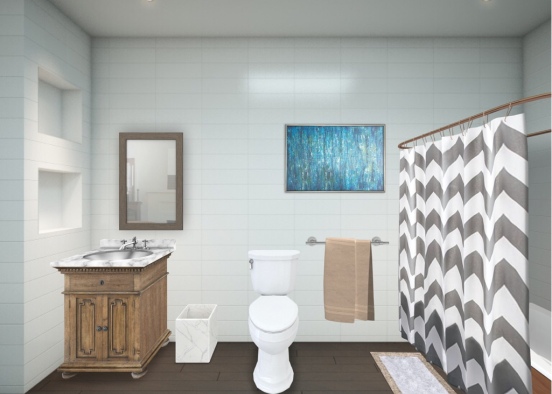 Hope and Leah’s small bathroom #2 Design Rendering